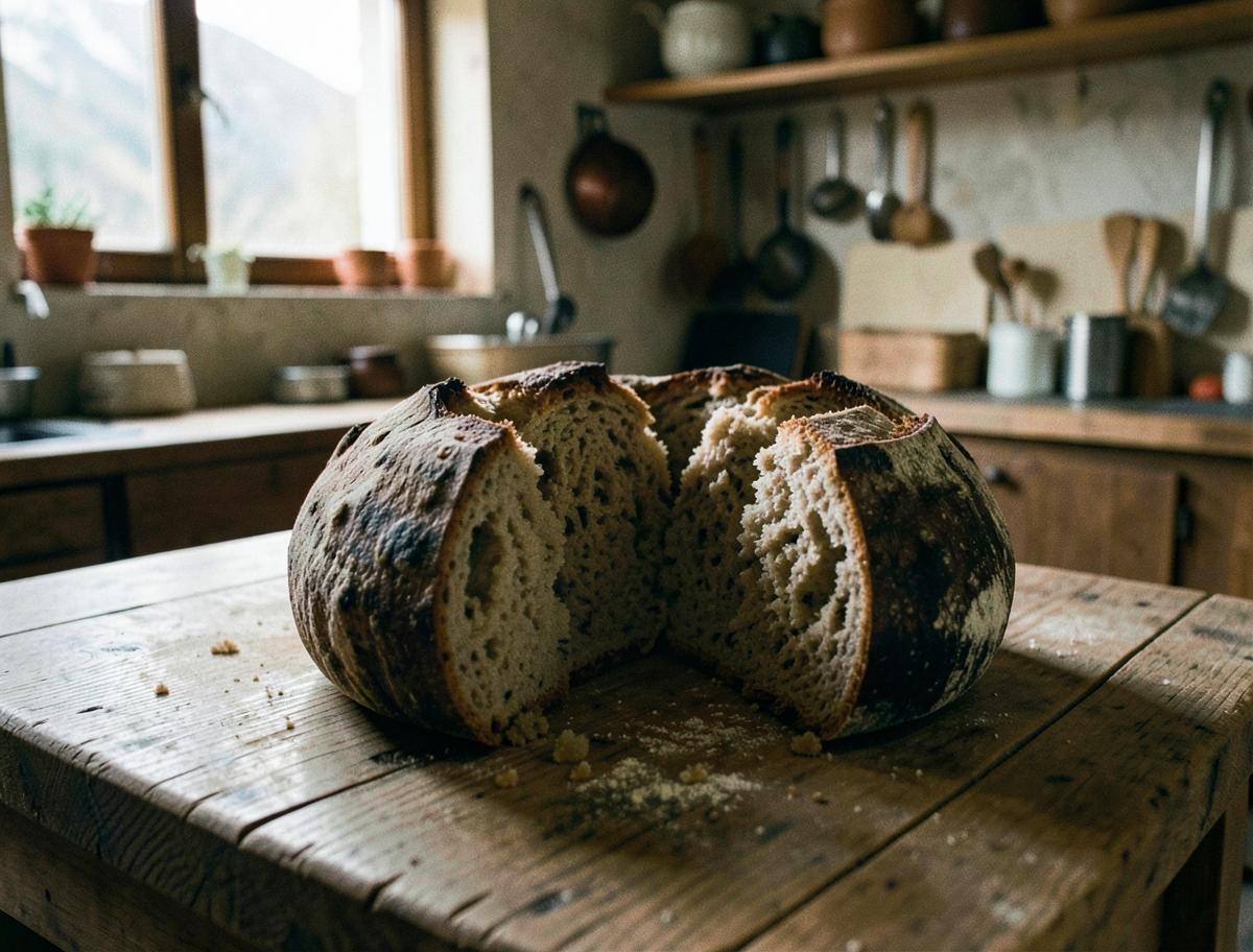 Pane di Cuti, prepared for the table