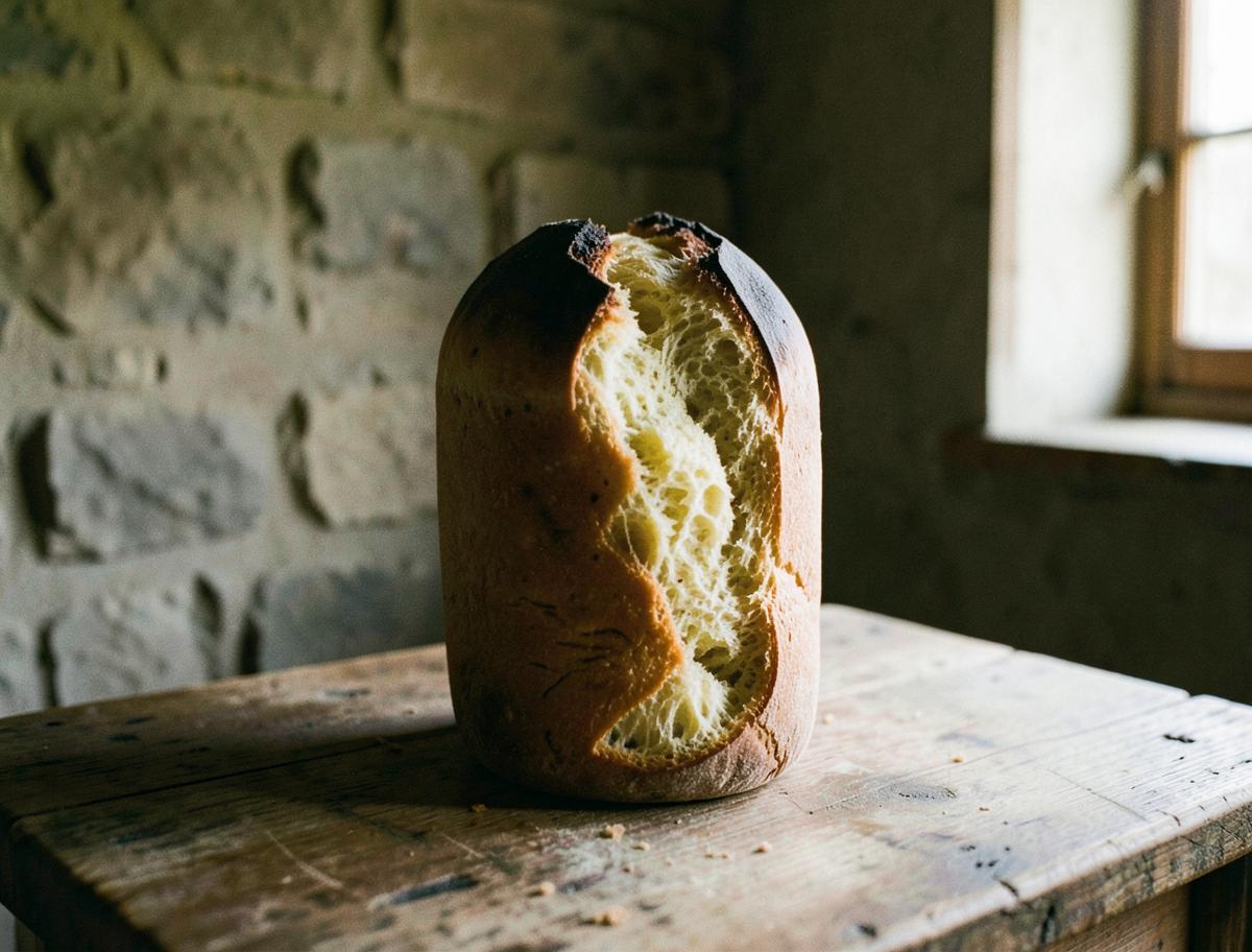 Pane di Matera Style Loaf, prepared for the table
