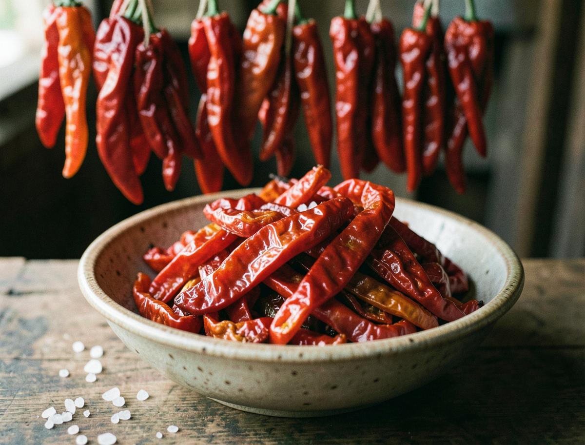 Peperoni Cruschi, prepared for the table